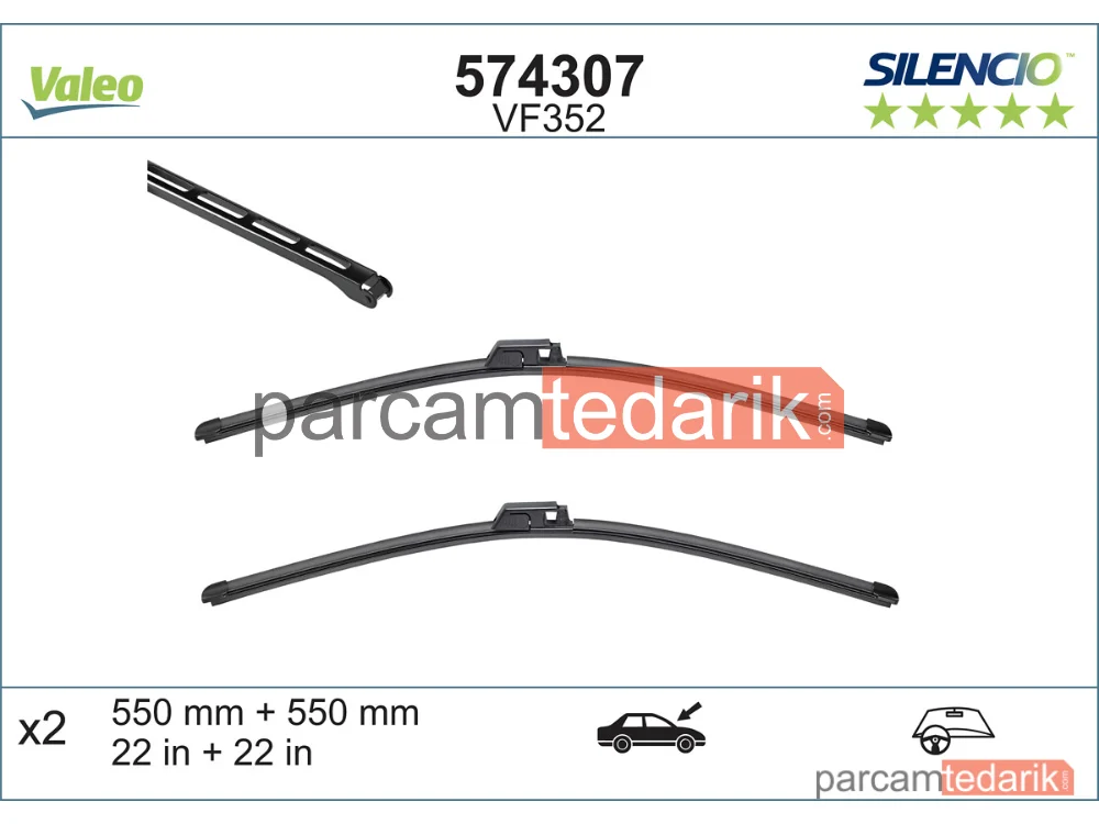 574307 | Silecek Süpürgesi (560 mm) — Mercedes-Benz C-Serisi, Mercedes-Benz C-Serisi Coupe